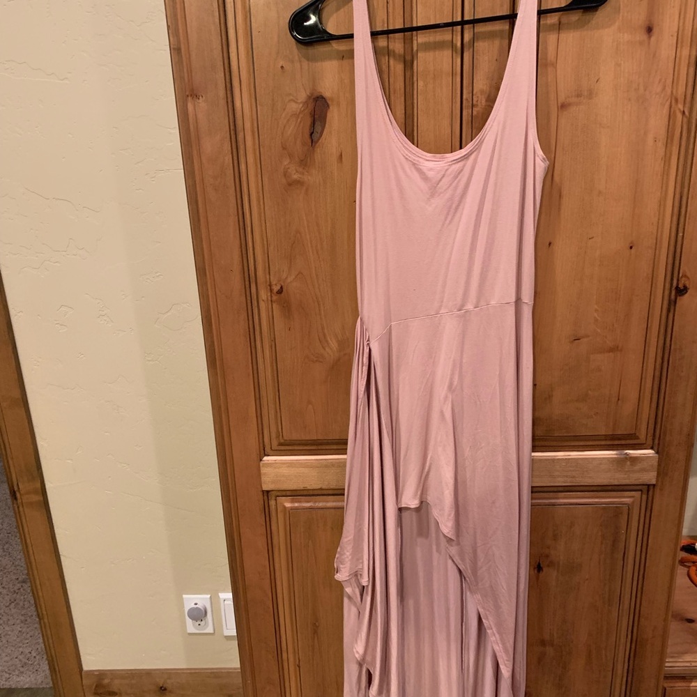 Reformation pink kaila wrap dress